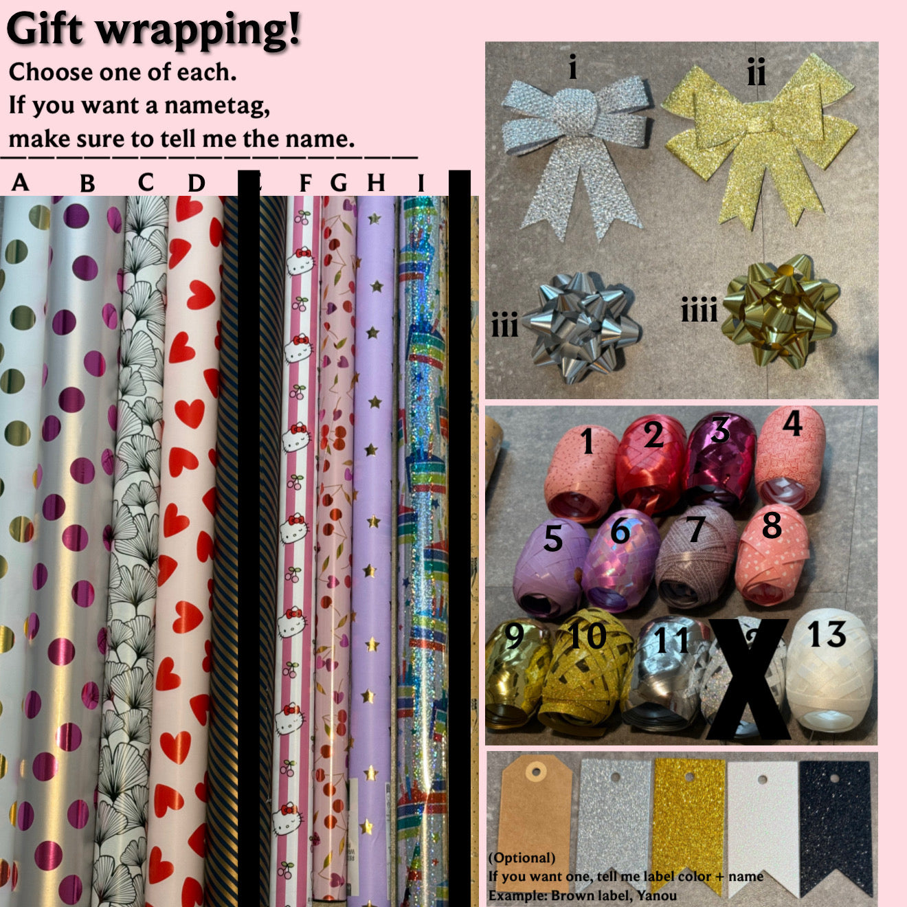 Custom Gift Wrap, 30+ Options!