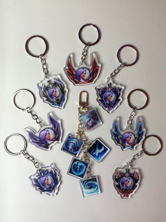 Custom Icon Ranked Keychain